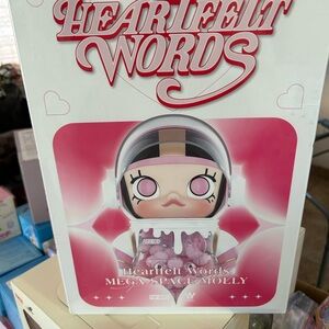 Heartfelt Words Mega Space Molly Toy - Pink